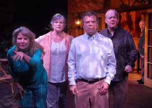 Pippa Hinchley, Wendy Radford, Chet Grissom, David Hunt Stafford and Ron Bottitta in GOD ONLY KNOWS at Theatre 40.