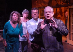 Pippa Hinchley, Wendy Radford, Chet Grissom, David Hunt Stafford, and Ron Bottitta in GOD ONLY KNOWS at Theatre 40.