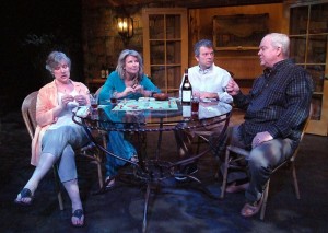 Wendy Radford, Pippa Hinchley, Chet Grissom and David Hunt Stafford in GOD ONLY KNOWS at Theatre 40.