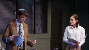 Zack Bonin and Abby Fields in EDGAR AND ANNABEL at ion theatre in San Diego.