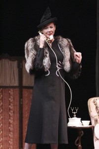 Annette Bening in RUTH DRAPER'S MONOLOGUES at the Geffen Playhouse. Photo by Michael Lamont