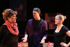 Caroline Aaron, Trey McCurley and Larisa Oleynik star in the L.A. Premiere of BE A GOOD LITTLE WIDOW by Bekah Brunstetter and directed by Sara Botsford at the NoHo Arts Center in North Hollywood.
