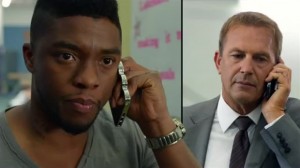 Chadwick Boseman (left) and Kevin Costner (right) in 'Draft Day' (Summit)