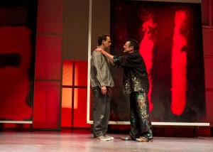 Jason Maddy, John Vickery in San Diego REP's production of RED.