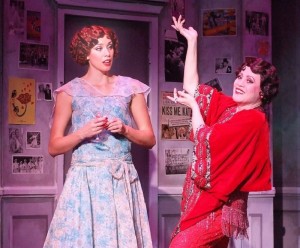 Jessica Ernest as Janet and Tracy Lore as the titular THE DROWSY CHAPERONE at the Norris Center. (1)