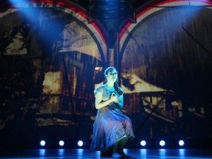 Ruthie Ann Miles in HERE LIES LOVE at The Public Theatre