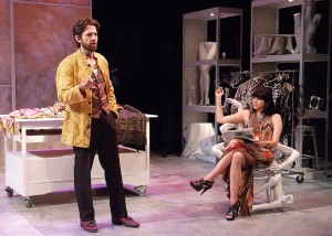 Tyler Pierce and Kate Maher in EVERYTHING YOU TOUCH at Boston Court.