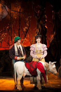 Jeff Skowron is The Baker and Viva Carr is his Wife in 3-D Theatricals' INTO THE WOODS.