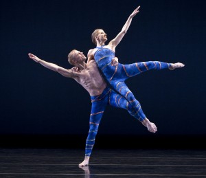 Michael Trusnovec and Amy Young in Mercuric Tidings-PAUL TAYLOR DANCE COMPANY. Photo by Paul B. Goode