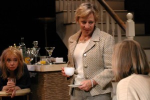O-Lan Jones, Lily Knight, and Susan Sullivan in A DELICATE BALANCE at the Odyssey Theatre.