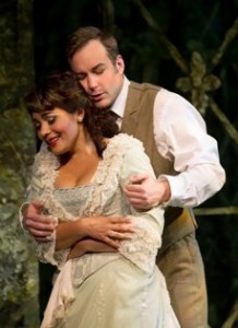 Ailyn Pérez and Stephen Costello in LA TRAVIATA at Cincinnatti Opera (photo by Philip Groshong)