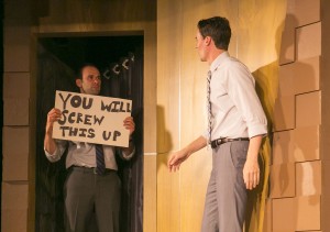 Asher Perlman and Tim Ryder in The Second City Etc's performance of "Apes of Wrath"