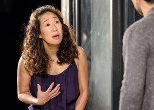Sandra Oh and Raúl Castillo in DEATH AND THE MAIDEN at Victory Gardens Theatre in Chicago.