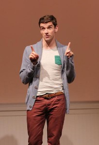 Michael Urie in the West Coast premiere of “Buyer & Cellar,” written by Jonathan Tolins, at the Center Theatre Group/Mark Taper Forum.