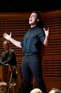 Cheyenne Jackson in rehearsal for WEST SIDE STORY with SF Symphony