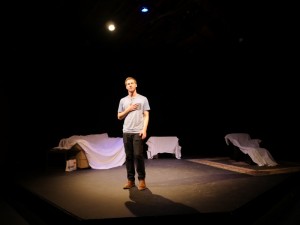 Joey Livingston in THE PROTAGONIST at Lillian Theatre.