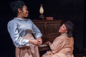 Kelly Owens and Ebony Joy in Lynn Nottage's INTIMATE APPAREL by Eclipse Theatre in Chicago.