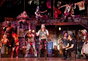 The cast of the national tour of Queen and Ben Elton?s ?We Will Rock You,? which will play at the Center Theatre Group/Ahmanson Theatre, July 15 through August 24, 2014. ?We Will Rock You? features music supervised by Queen?s Brian May and Roger Taylor.