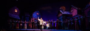 Alex Honzen (Tevye) and cast in Light Opera Works’ FIDDLER ON THE ROOF.