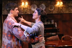 Ian Alda and Gina Hecht in BROADWAY BOUND at the Odyssey Theatre - photo by Enci..
