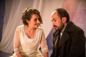 Kelsey Ritter and Kyle Johnston in Pacific Resident Theatre's THE CHERRY ORCHARD.