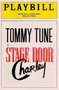 Stage Door Charley with Tommy Tune (Program Cover)