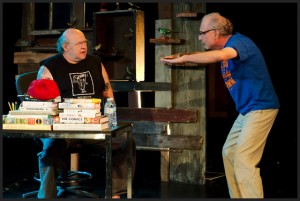 Tony Fitzpatrick with Stan Klein in THE MIDNIGHT CITY at Steppenwolf Theatre - photo by Anthony Aicardi.