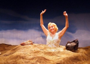 Brooke Adams in The Theatre @ Boston Court's production of Beckett's HAPPY DAYS. Photo by Ed Krieger.