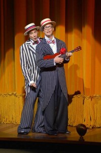 David Shiner and Bill Irwin in OLD HATS at A.C.T.'s Geary Theater. Photo by Kevin Berne.