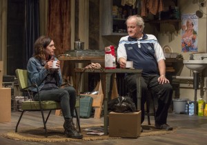 Helen Sadler and Francis Guinan in Steppenwolf Theatre Company’s production of The Night Alive by Conor McPherson, directed by Henry Wishcamper. Photo by Michael Brosilow.