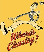 Hirschfeld drawing of Ray Bolger on the original 1948 poster for WHERE'S CHARLEY