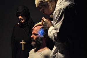 Scene from JOHN DOE at Trap Door Theatre, Adapted and Directed by Andrzej St. Dziuk (photo by Maciej Mikulski).