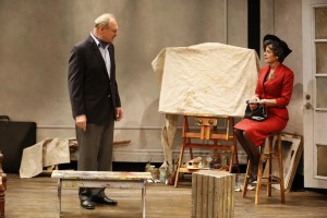 Sherman Howard and Stacy Ross in Lauren Gunderson’s BAUER at 59E59 Theaters. Photo by Carol Rosegg.
