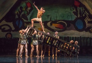 The Company in PRODIGAL SON, part of Joffrey Ballet's STORIES IN MOTION - photo by Cheryl Mann.