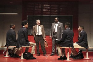 The cast of CHOIR BOY at the Geffen Playhouse. Photo by Michael Lamont.