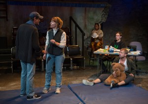 Thomas J Cox, Maggie Kettering, Tiffany Yvonne Cox, Ty Olwin, Shane Keynon in SEASON ON THE LINE at The House Theatre of Chicago. Photo by Michael Brosilow.