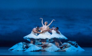 Victoria Jaiani and the Joffrey Ballet in Christopher Wheeldon's SWAN LAKE - Photo by Cheryl Mann