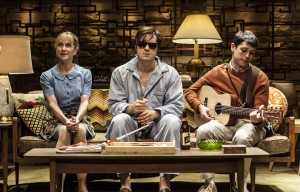Holly Hunter, Ben Schnetzer and Raviv Ullman in The New Group production of David Rabe's Sticks and Bones. PHOTO CREDIT: Monique Carboni.