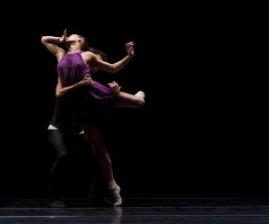 Aaron Carr and Julia Eichten in William Forsythe’s QUINTETT by L.A. Dance Project. Photo by Rose Eichenbaum.