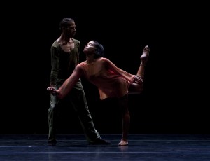 Anthony Bryant and Stephanie Amurao in William Forsythe’s QUINTETT by L.A. Dance Project. Photo by Rose Eichenbaum.