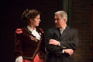 Christa Buck and Russell Alan Rowe in BoHo Theatre's production of PARADE.