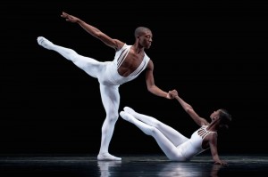 Dance Theater of Harlem's Da' Von Doane and Ashley Murphy in Ulysees Doves DANCING ON THE FRONT PORCH OF HEAVEN. Photo by Rachel Neville.