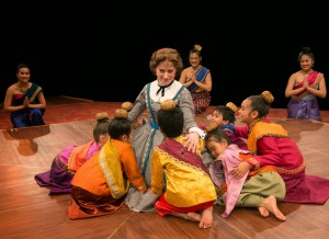Heidi Kettenring with cast in THE KING AND I at The Marriott Theatre. Photo by Mark Campbell.