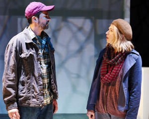 Kendra Thulin and Alex Gillmor in Steep Theatre's THE VANDAL. Photo by Lee Miller.