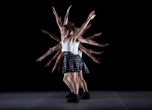 Rachelle Rafailedes and company in Benjamin Millepied's UNTITLED. Photo by Rose Eichenbaum.