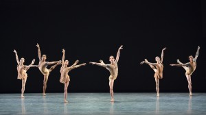 The ensemble of ABT’s BACH PARTITA by Twyla Tharp. Photo by Gene Schiavone.