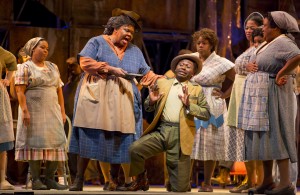 Gwendolyn Brown and Jermaine Smith in PORGY AND BESS at Lyric Opera of Chicago. Photo by Todd Rosenberg.