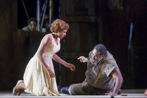 Adina Aaron and Eric Owens in PORGY AND BESS at Lyric Opera of Chicago. Photo by Todd Rosenberg.