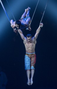 AERIAL STRAPS from Cirque du Soleiel's KURIOS - CABINET OF CURIOSITIES. Photo by Martin Girard.