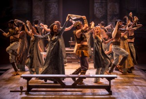 The lords and ladies of Pentapolis rejoice in energetic dance in Chicago Shakespeare Theater’s production of Shakespeare’s Pericles, directed by David H. Bell, now through January 18, 2015. 